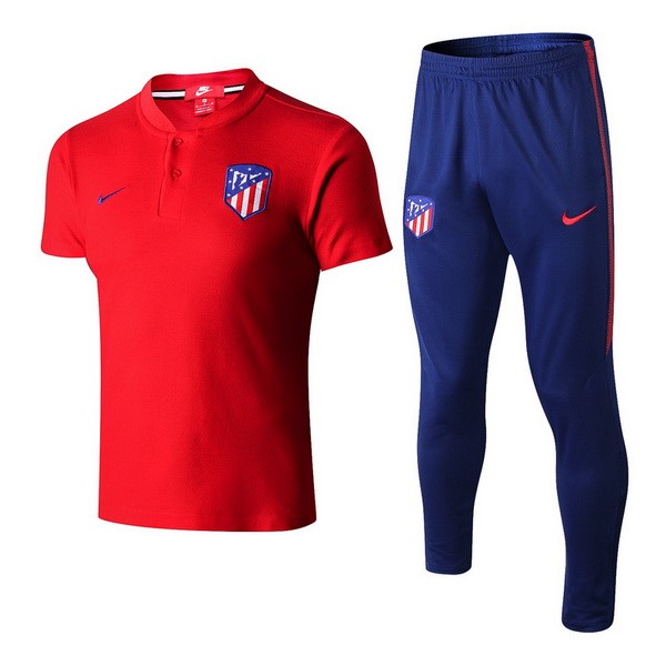 Polo Atletico Madrid Conjunto Completo 2018-2019 Rojo